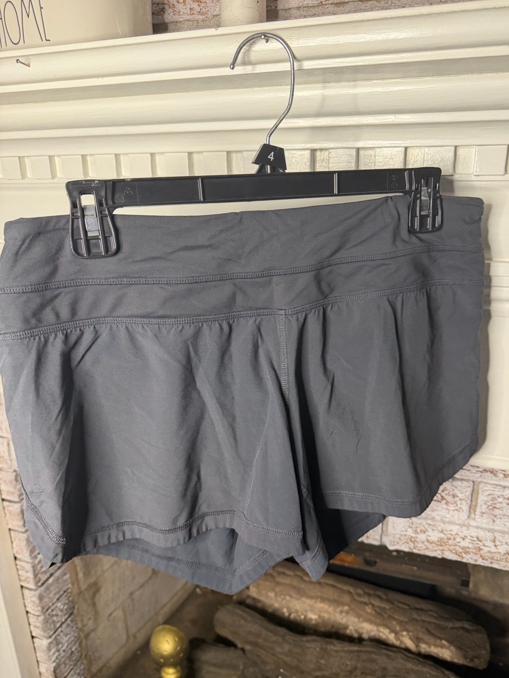 Lululemon Speed Short Black Running Shorts Size 6